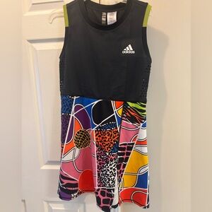 Adidas Multicolor Cheetah Tennis Dress with Jacket